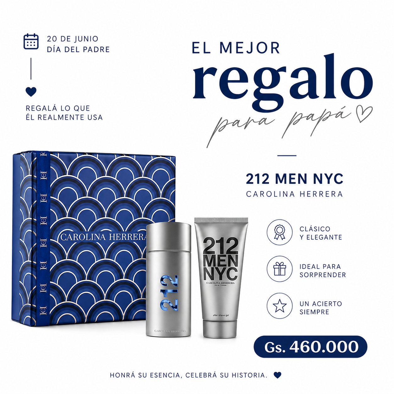 KIT 212 MEN NYC 100ML + GEL DE DUCHA